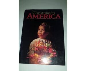 1988 Christmas In America Hardcover Images Holiday Season Large Table Decor